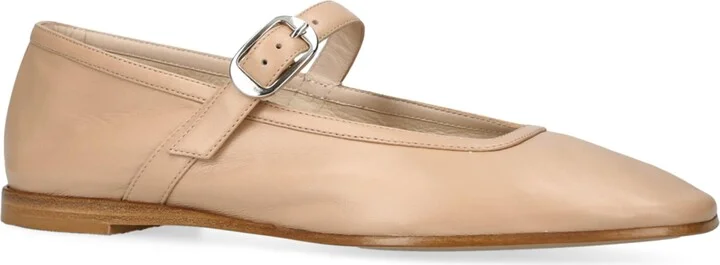 Le Monde Beryl Leather Mary Jane Ballet Flats - Image 3