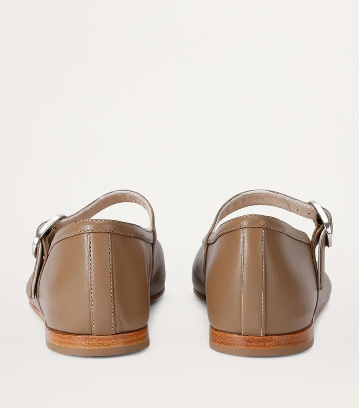 Le Monde Beryl Leather Mary Jane Ballet Flats - Image 3
