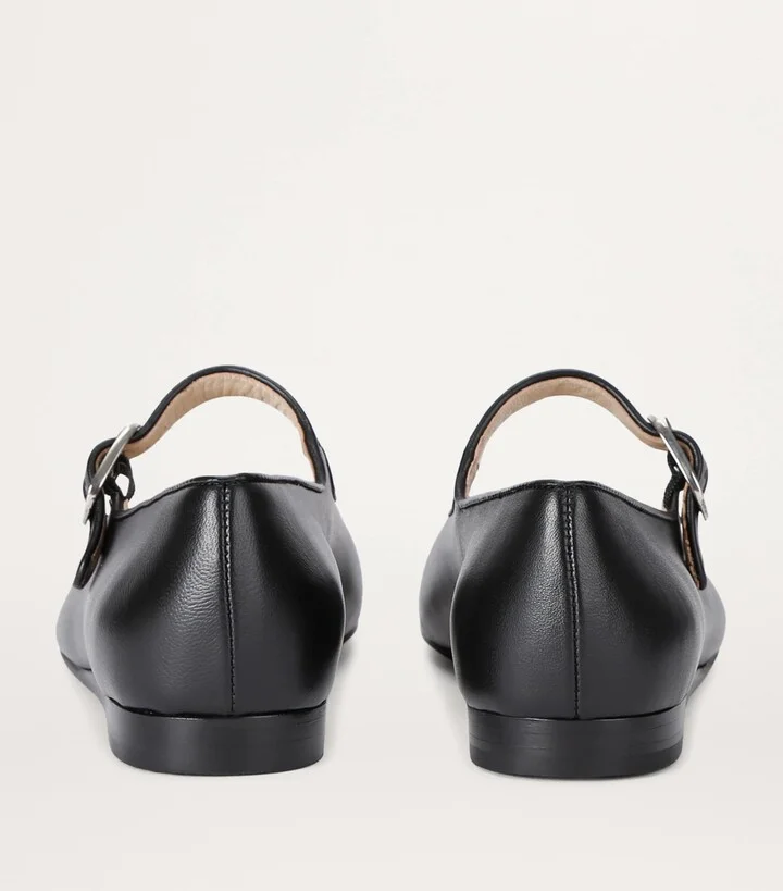 Le Monde Beryl Leather Mary Jane Ballet Flats - Image 3