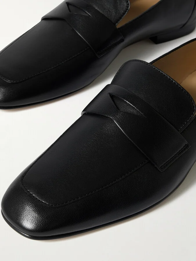 Le Monde Béryl - Leather Penny Loafers - Black - Image 4