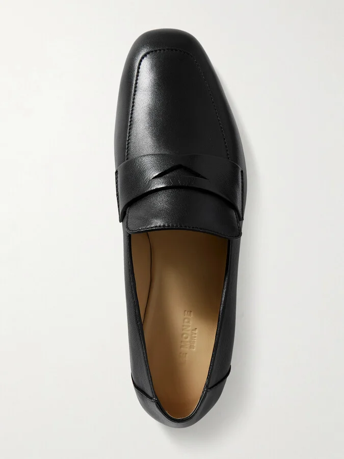 Le Monde Béryl - Leather Penny Loafers - Black - Image 5