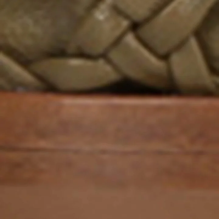 Le Monde Beryl Leather Woven Ballet Flats - Image 5
