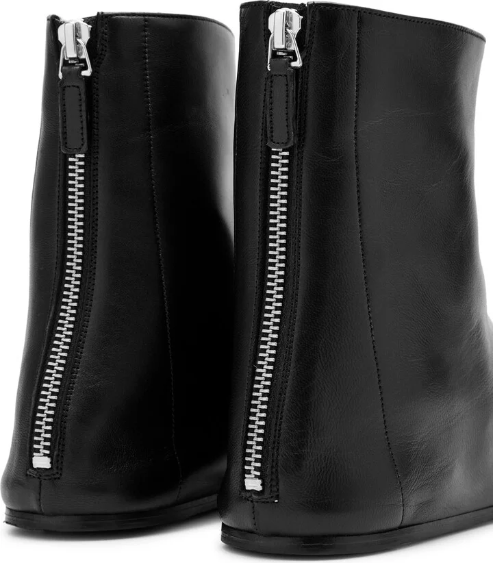 LE Monde Beryl Luna Leather Ankle Boots - Image 4