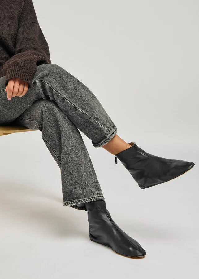 LE Monde Beryl Luna Leather Ankle Boots - Image 7