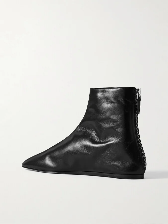 Le Monde Béryl - Luna Leather Ankle Boots - Black - Image 3