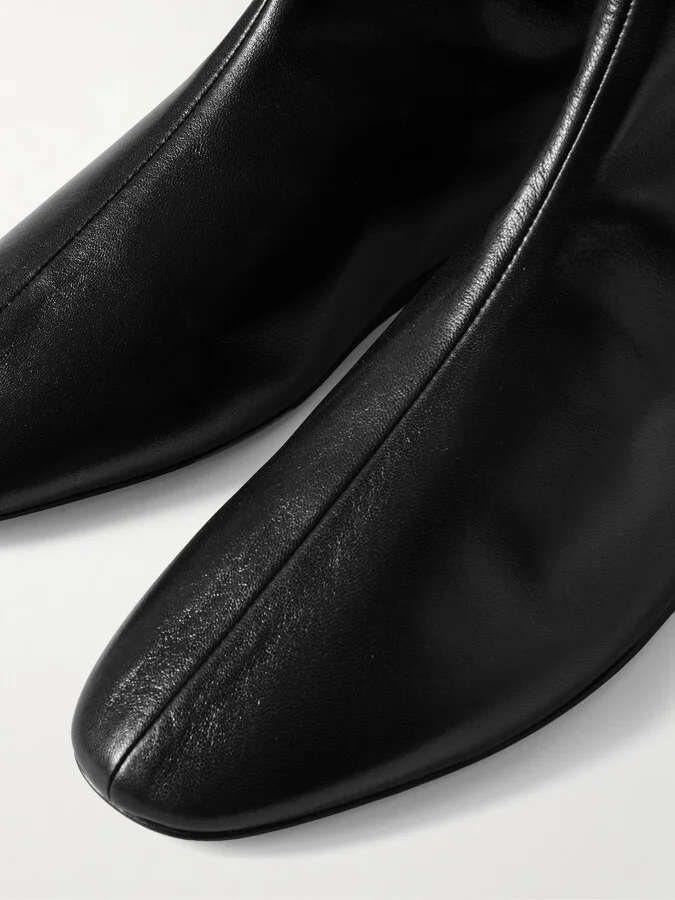 Le Monde Béryl - Luna Leather Ankle Boots - Black - Image 4
