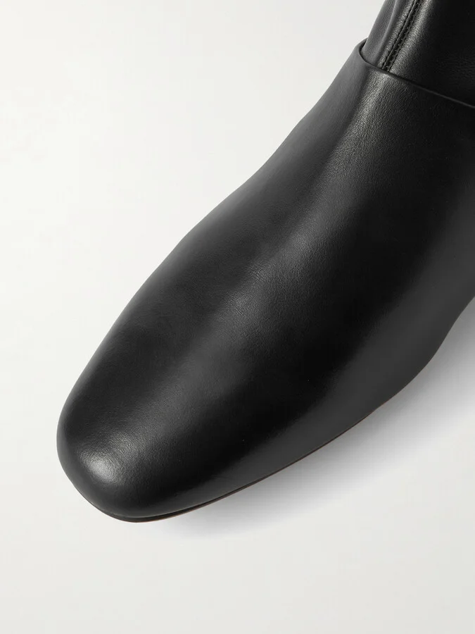 Le Monde Béryl - Luna Over-the-knee Leather Boots - Black - Image 4