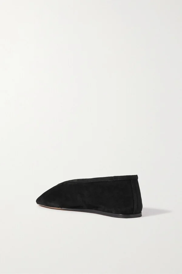 Le Monde Béryl - Luna Suede Ballet Flats - Black - Image 3