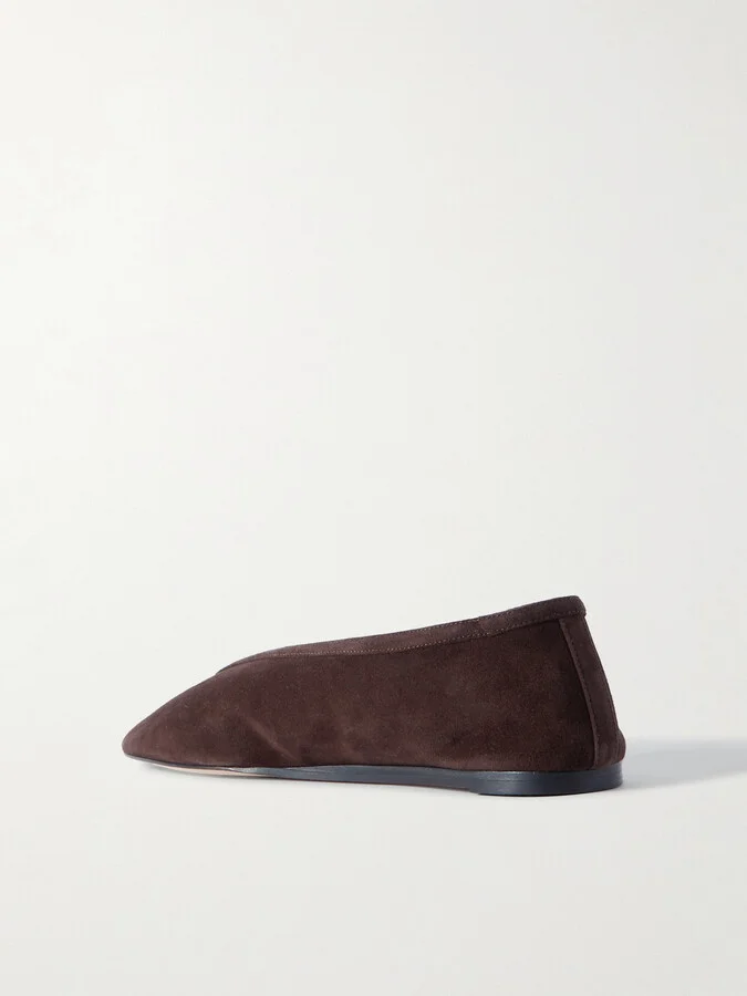 Le Monde Béryl - Luna Suede Ballet Flats - Brown - Image 3