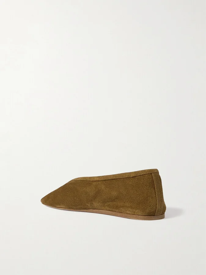 Le Monde Béryl - Luna Suede Ballet Flats - Brown - Image 3