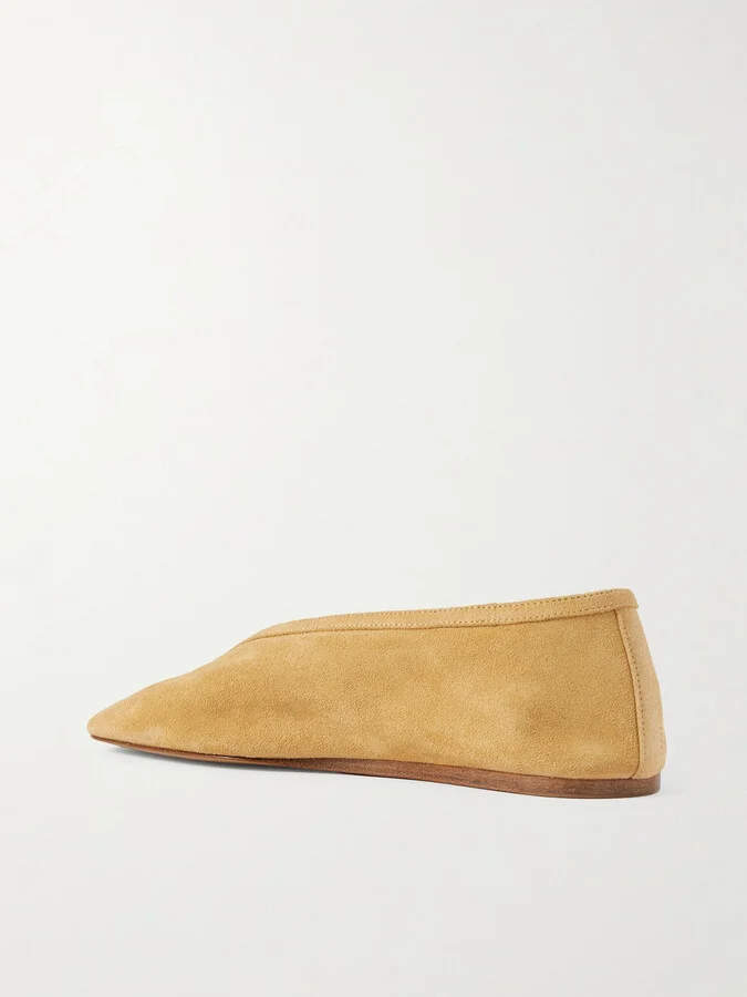 Le Monde Béryl - Luna Suede Ballet Flats - Neutrals - Image 3