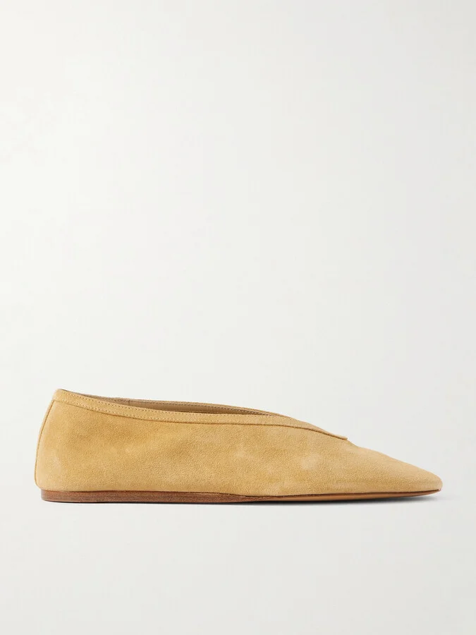 Le Monde Béryl - Luna Suede Ballet Flats - Neutrals