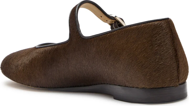 LE Monde Beryl Mary Jane Calf-hair Flats - Image 2