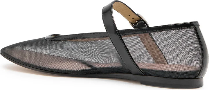 LE Monde Beryl Mary Jane Glittered Mesh Ballet Flats - Image 2