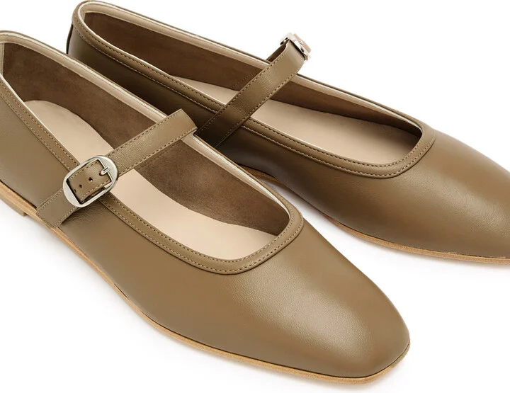 LE Monde Beryl Mary Jane Leather Ballet Flats - Image 3