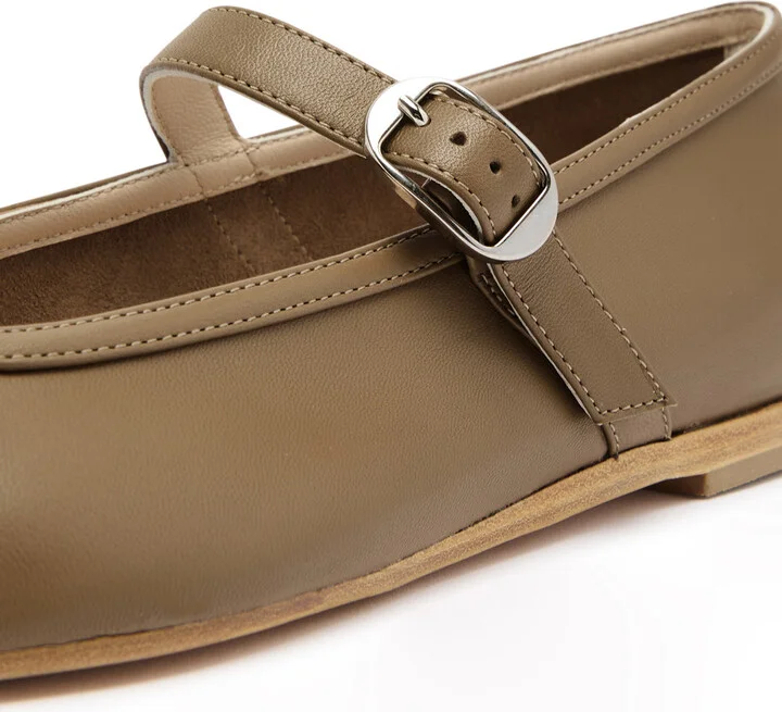LE Monde Beryl Mary Jane Leather Ballet Flats - Image 4