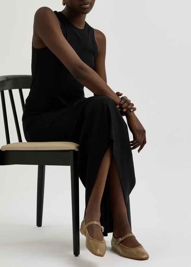 LE Monde Beryl Mary Jane Leather Ballet Flats - Image 5