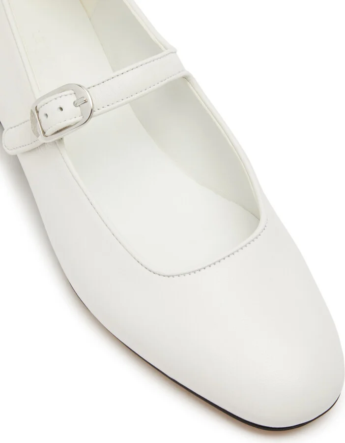 LE Monde Beryl Mary Jane Leather Flats - Image 4