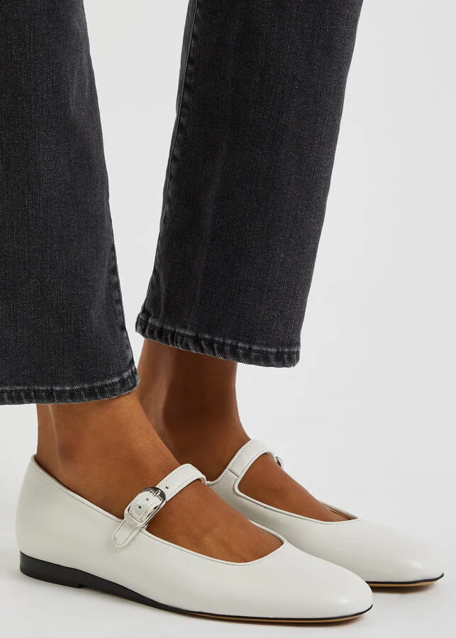 LE Monde Beryl Mary Jane Leather Flats - Image 5