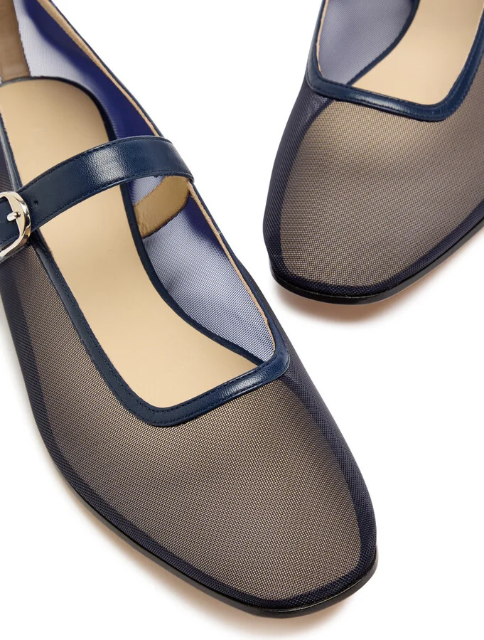 LE Monde Beryl Mary Jane Mesh Ballet Flats - Image 3