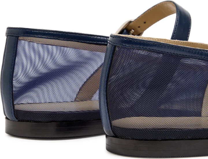LE Monde Beryl Mary Jane Mesh Ballet Flats - Image 4