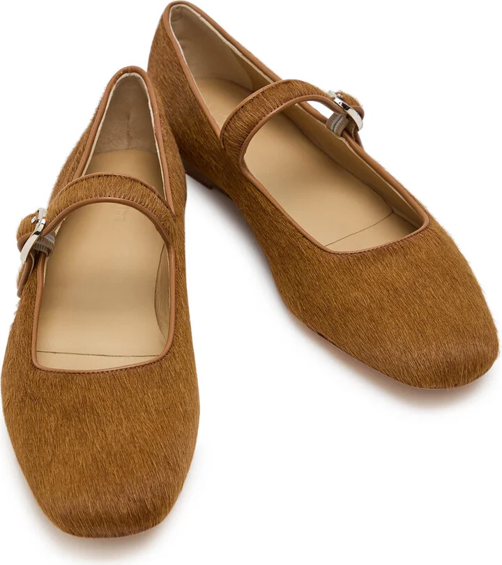 LE Monde Beryl Mary Jane Pony Hair Ballet Flats - Image 3