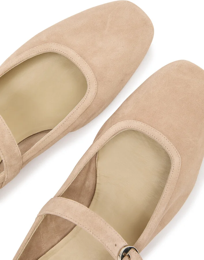 LE Monde Beryl Mary Jane Suede Ballet Flats - Image 3