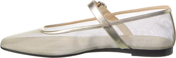 Le Monde Beryl Mesh & Leather Mary Jane Flat - Image 2