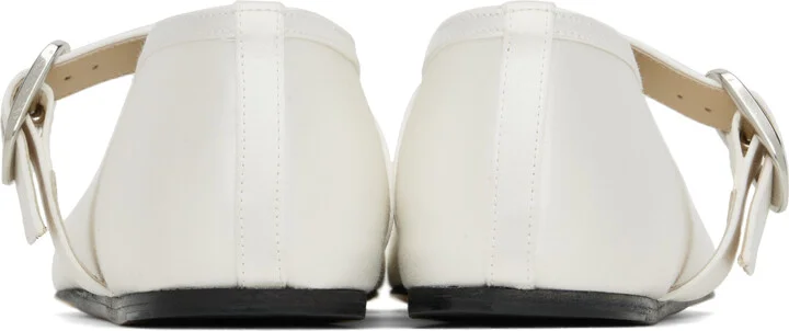 Le Monde Beryl Off-White Stella Ballerina Flats - Image 2