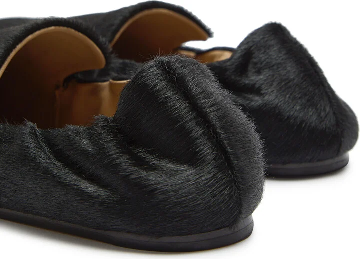 LE Monde Beryl Orlando Calf-hair Loafers - Image 4