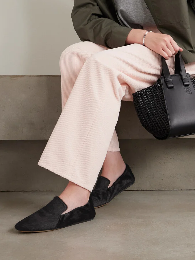 Le Monde Béryl - Orlando Calf Hair Loafers - Black - Image 2