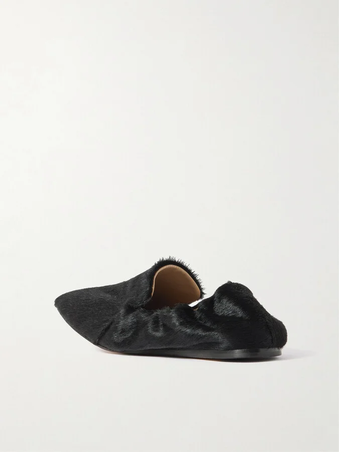 Le Monde Béryl - Orlando Calf Hair Loafers - Black - Image 3