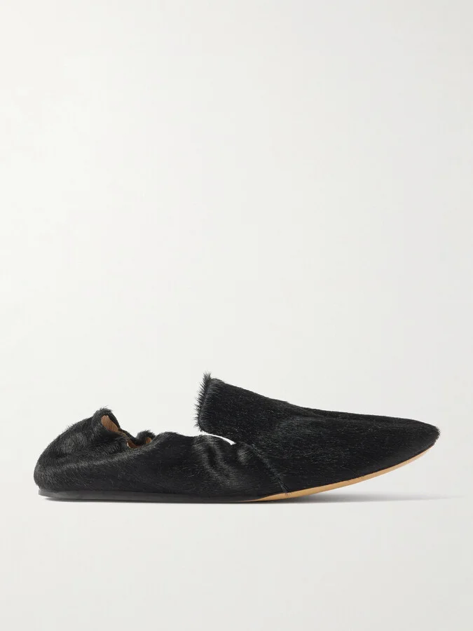 Le Monde Béryl - Orlando Calf Hair Loafers - Black