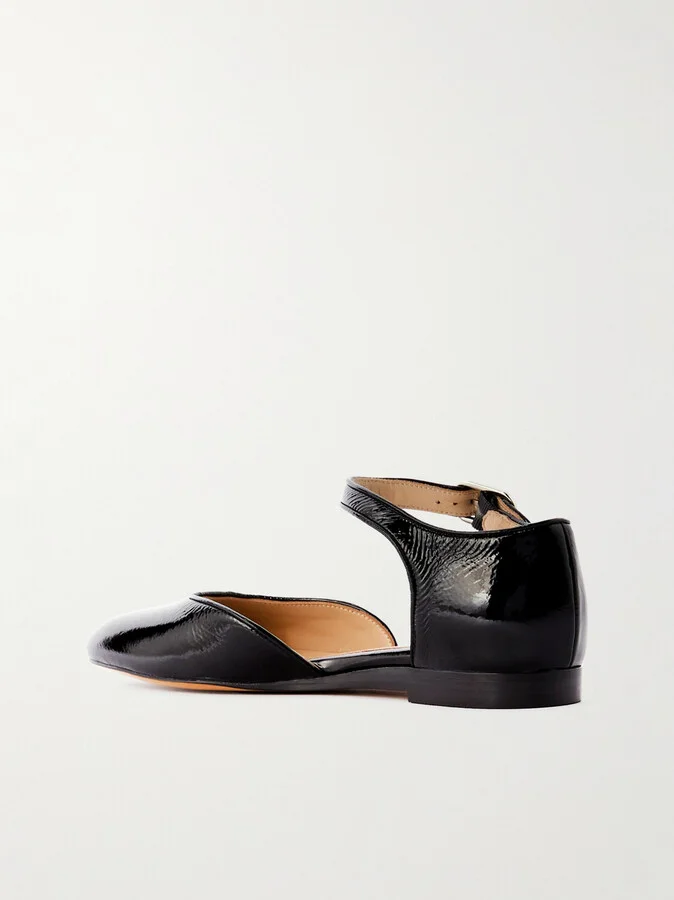 Le Monde Béryl - Patent-leather Mary Jane Ballet Flats - Black - Image 3