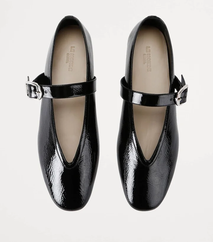Le Monde Beryl Patent Leather Stella Flats - Image 6