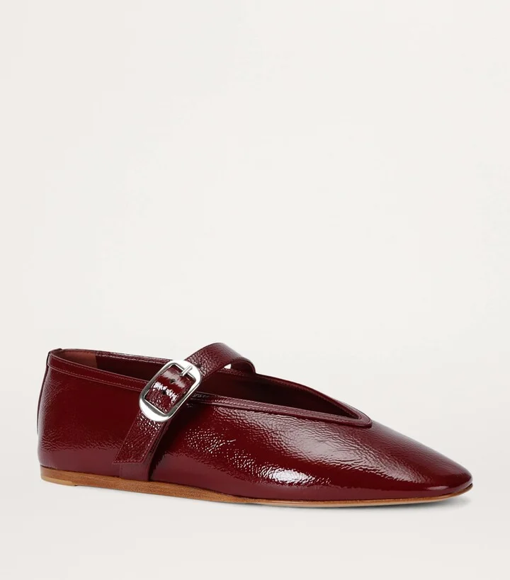 Le Monde Beryl Patent Leather Stella Flats - Image 4