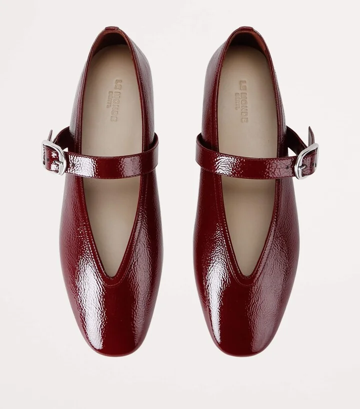 Le Monde Beryl Patent Leather Stella Flats - Image 6