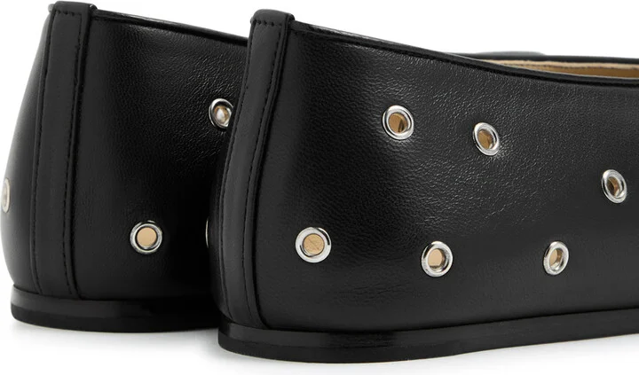 LE Monde Beryl Regency Eyelet Leather Ballet Flats - Image 4