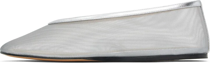 Le Monde Beryl Silver Luna Ballerina Flats - Image 3