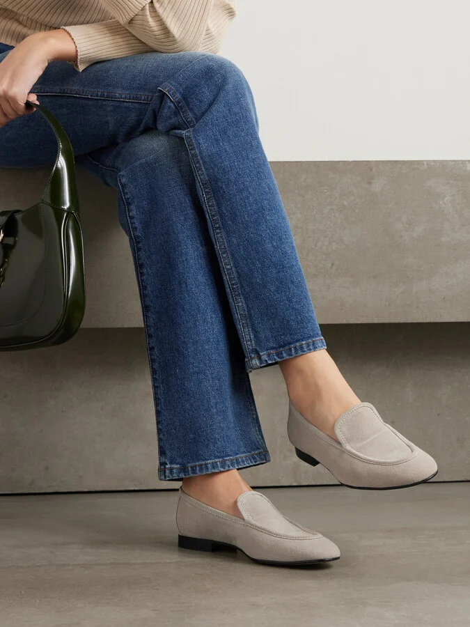 Le Monde Béryl - Suede Loafers - Gray - Image 2