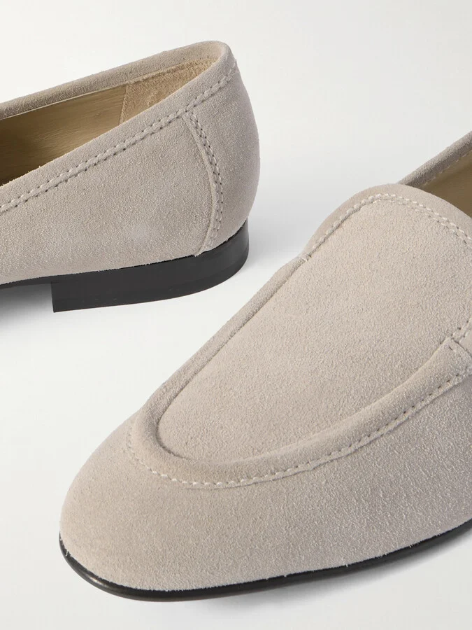 Le Monde Béryl - Suede Loafers - Gray - Image 4