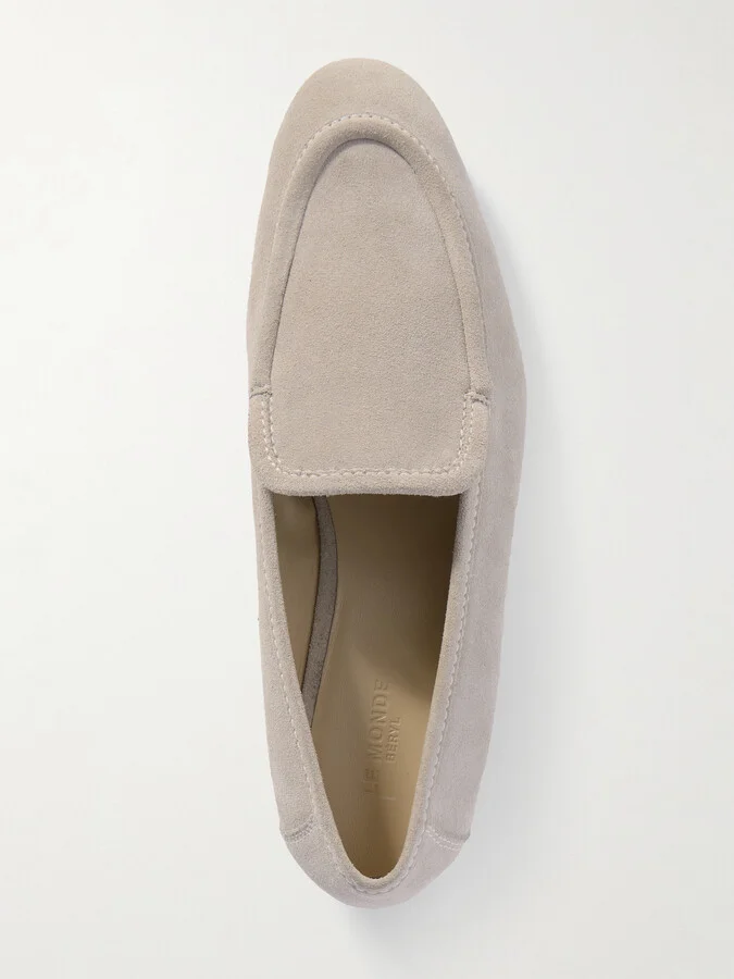 Le Monde Béryl - Suede Loafers - Gray - Image 5
