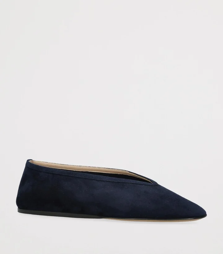 Le Monde Beryl Suede Luna Ballet Flats - Image 3