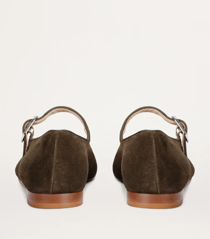 Le Monde Beryl Suede Mary Jane Ballet Flats - Image 2
