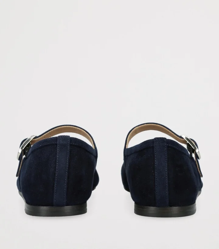 Le Monde Beryl Suede Mary Jane Ballet Flats - Image 2