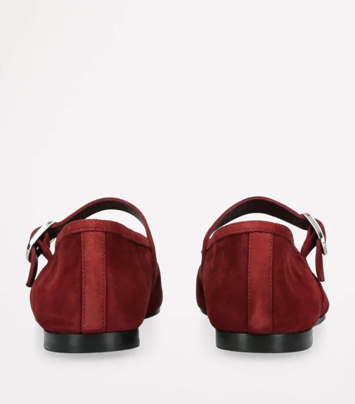 Le Monde Beryl Suede Mary Jane Ballet Flats - Image 2