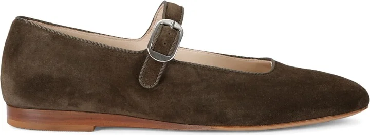 Le Monde Beryl Suede Mary Jane Ballet Flats