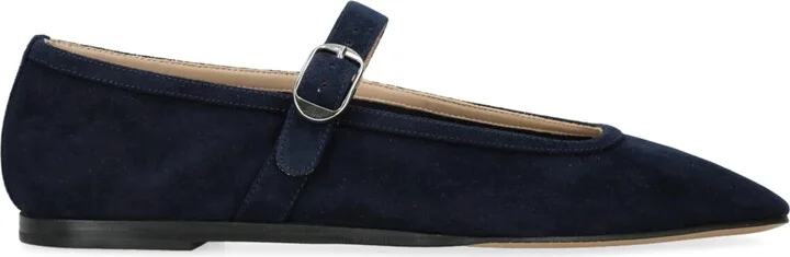 Le Monde Beryl Suede Mary Jane Ballet Flats