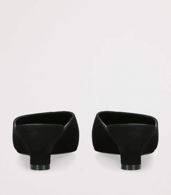 Le Monde Beryl Suede Micro Wedge Mules 40 - Image 2