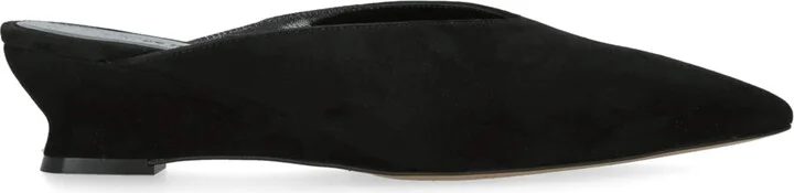Le Monde Beryl Suede Micro Wedge Mules 40